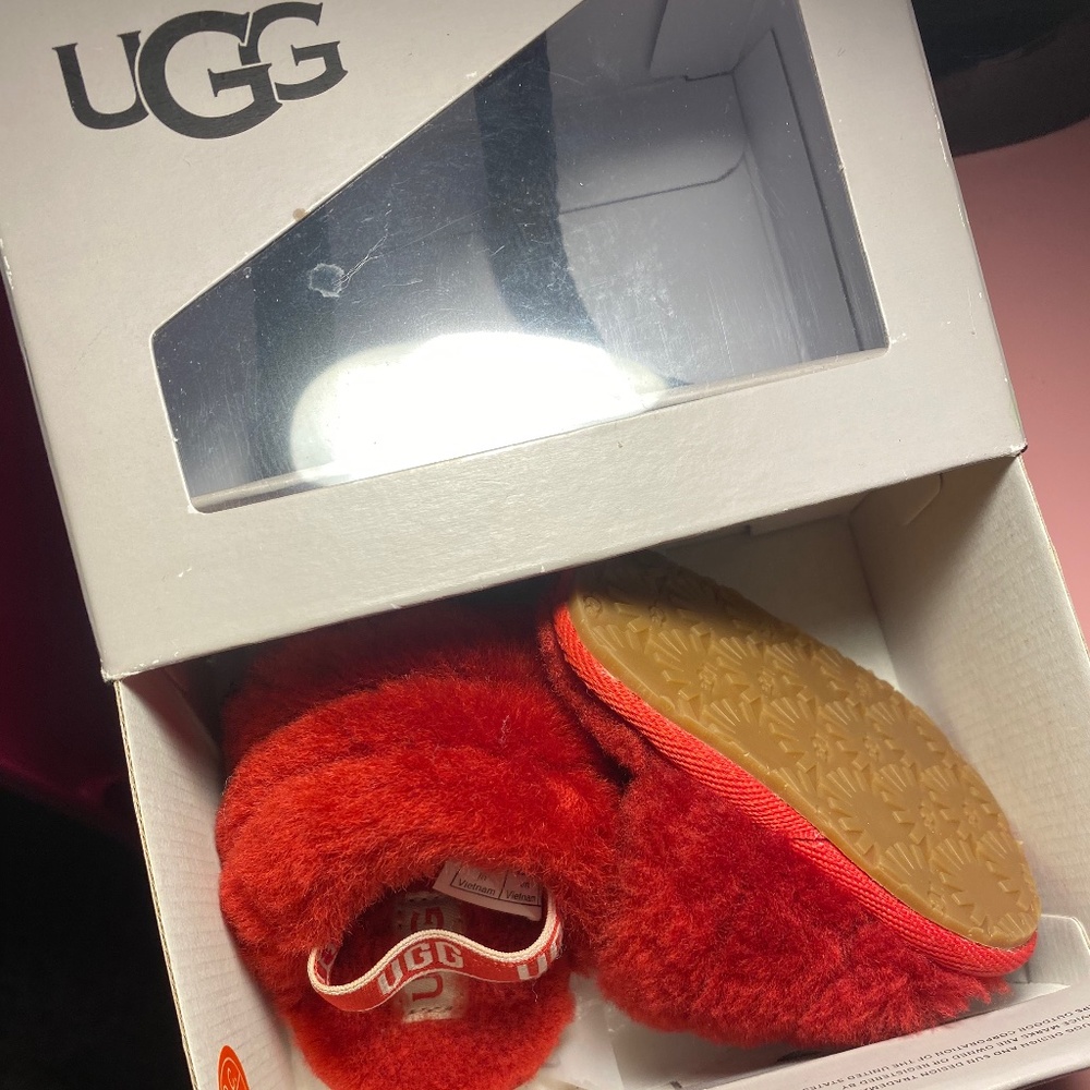Red ugg sandals